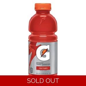 Gatorade Fruit Punch Sports Drink 591ml Bottle